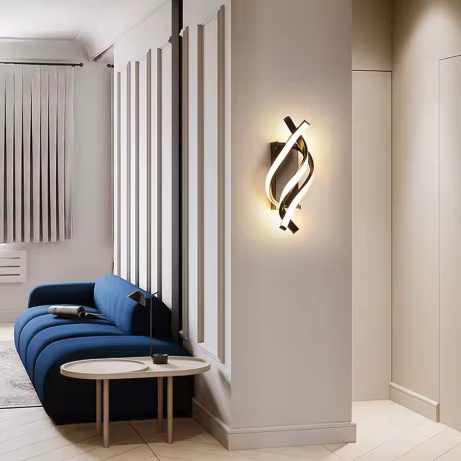 Aplica LED Reid 13W, Lumina Rece/Calda/Neutra, Negru