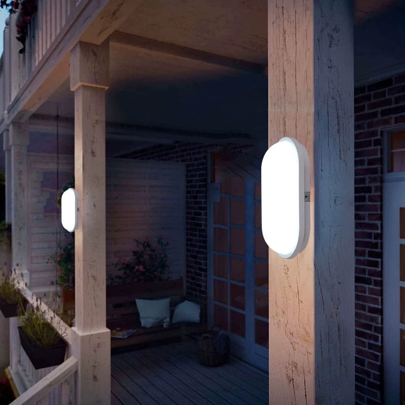 Aplica LED de Exterior, 12W, IP65, Alb, Lumina Calda 3000K, Metal