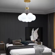 Lustra MODERNA, tip Pendul, LOFT Bagliore, Glob, 7xG9, Inaltime Reglabila, Auriu