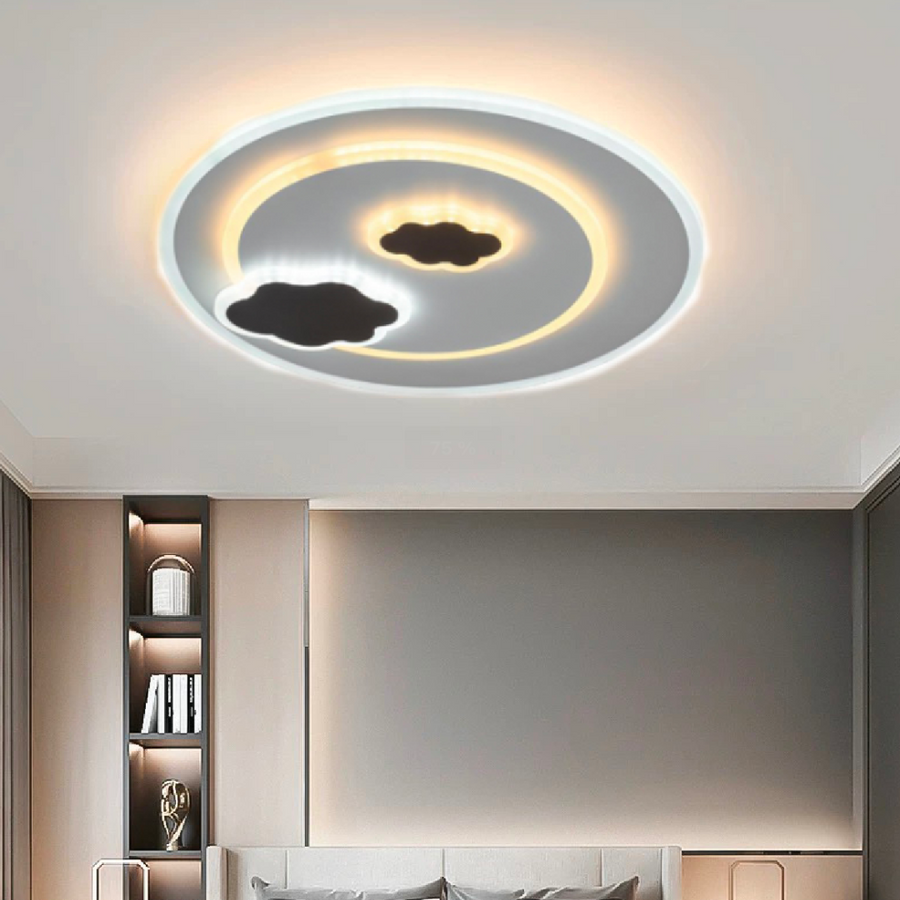 Lustra LED NOOR 22W, lumina Rece/Calda/Neutra, Alb