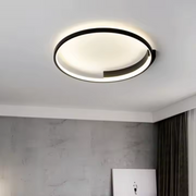 Lustra LED cu telecomanda LETIZIA 34W, Rotunda, lumina Rece/Calda/Neutra, Dimabila, Negru