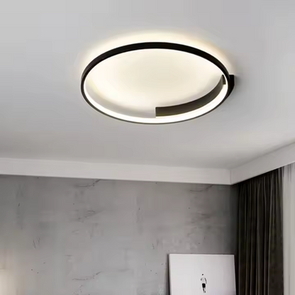 Lustra LED cu telecomanda LETIZIA 34W, Rotunda, lumina Rece/Calda/Neutra, Dimabila, Negru