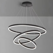 Lustra LED suspendata PAGANO 95W, Lumina Rece/Calda/Neutra, Negru, Inaltime Reglabila