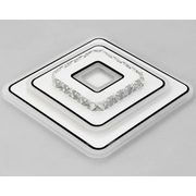 Lustra LED cu cristal ARABELA 40W, lumina Rece/Calda/Neutra, Alb