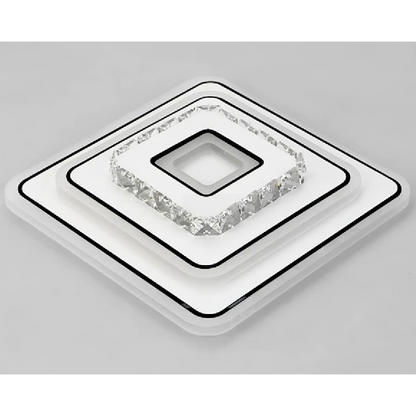 Lustra LED cu cristal ARABELA 40W, lumina Rece/Calda/Neutra, Alb