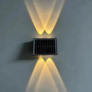 Aplica LED Exterior Solaris, 4 Surse de lumina, Lumina Calda, Negru
