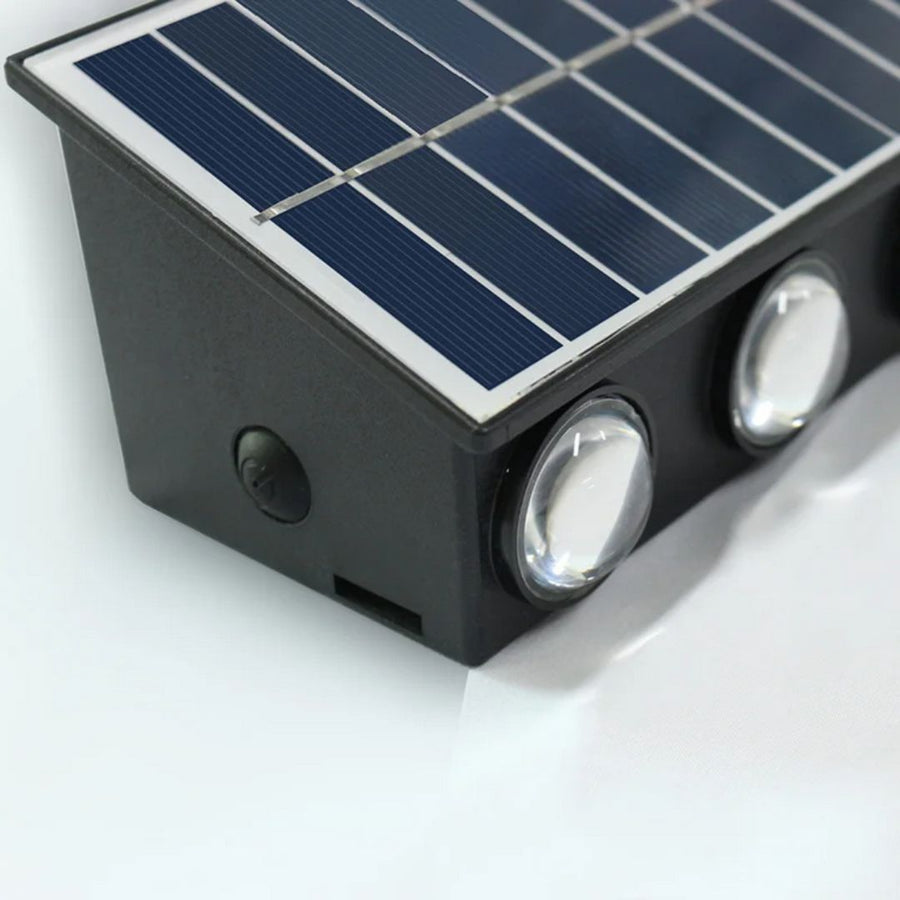 Aplica LED Exterior Solaris, 4 Surse de lumina, Lumina Calda, Negru
