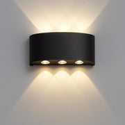 Aplica LED Exterior Ellis, 6W, 6 Surse de lumina, Lumina Calda, Negru