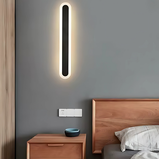 Aplica LED de Exterior SUHA, Lungime 30cm, 4W, IP65, Metal, Liniar, Negru