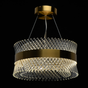 Candelabru Cristal ALHAMBRA Supremo, LED, 102W, Diametru 80cm, Lumina Calda/Rece/Neutra, Dimabil, Inaltime Reglabila, Auriu