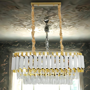 Candelabru Cristal VERSAILLES Regalis, Lungime 80cm, 10xE14, Alb, Inaltime reglabila