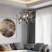 Candelabru Modern, CAPRICIO Allegro, 2xE14, Diametru 40cm, Crom Lucios, Inaltime Reglabila