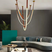 Candelabru Modern, LED, ARIA Largo, 34W, lumina Calda, Maro