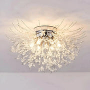 Candelabru Cristal RONDO Vivace, 6x G9, Diametru 49cm, Argintiu Lucios