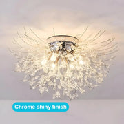 Candelabru Cristal RONDO Vivace, 6x G9, Diametru 50 cm, Argintiu Lucios