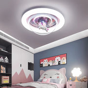 Lustra LED UNICORN, 104W, 50cm, lumina Rece/Calda/Neutra, Roz