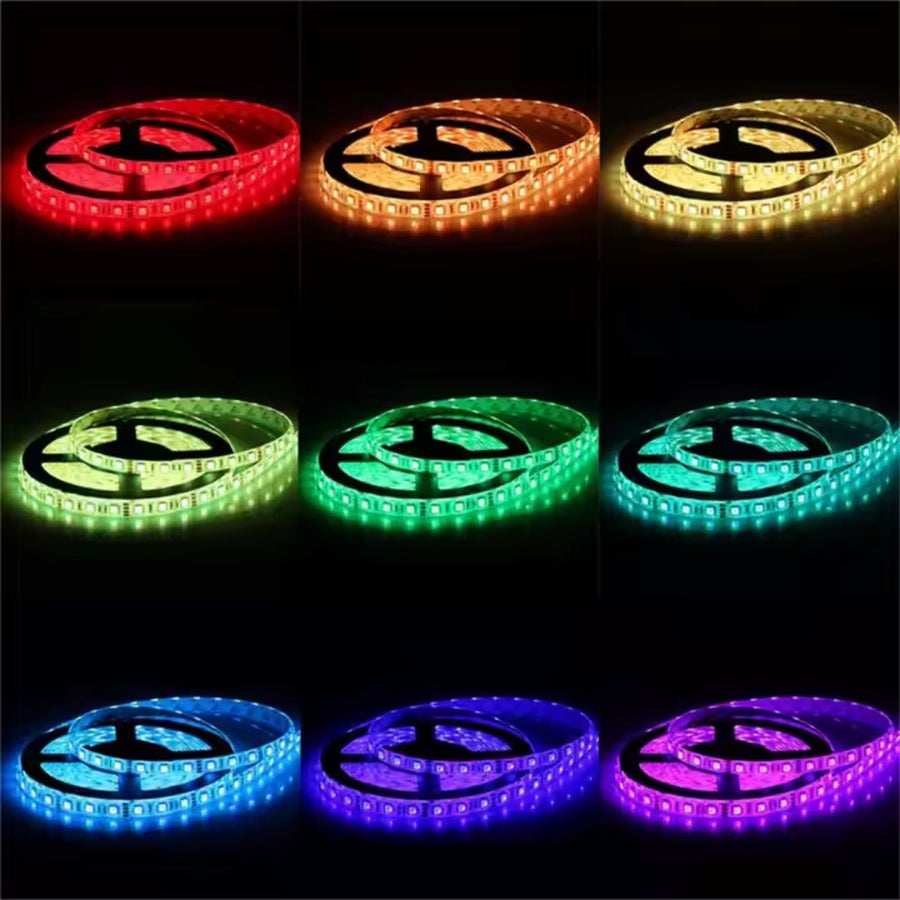 Kit Banda LED 5050 5m cu telecomanda, RGB, 10W/m, 5m, IP44