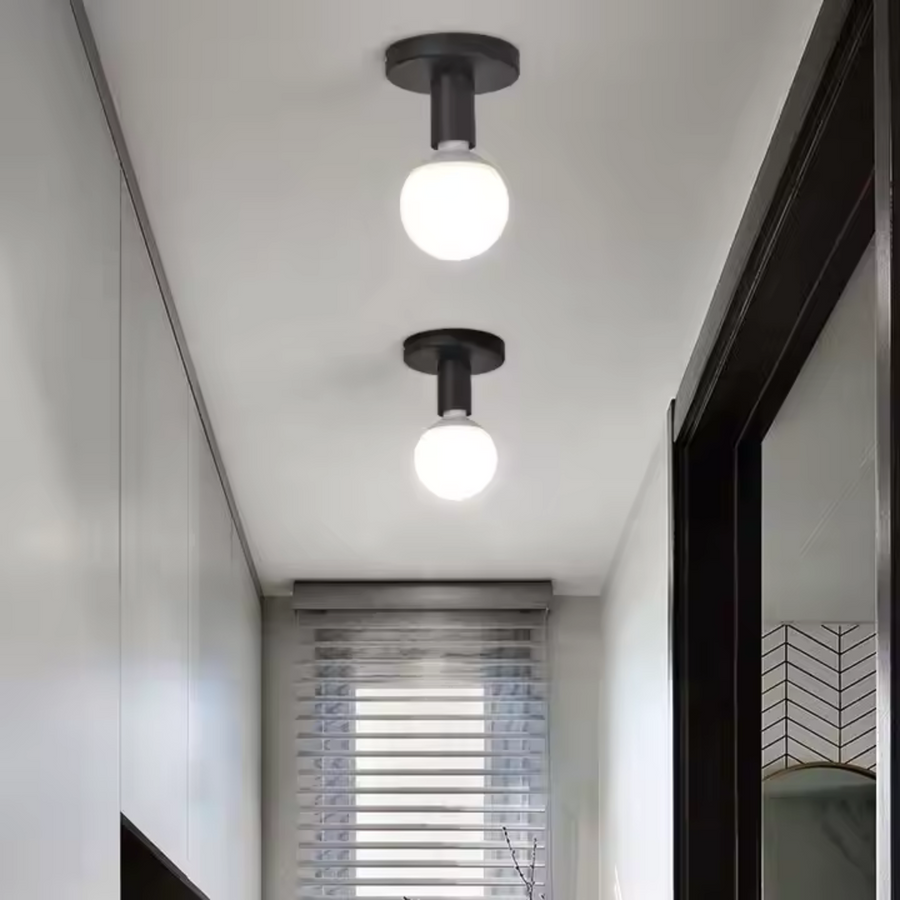 Lustra MODERNIST Mono 1x E27, Negru, Design Modern