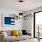 Lustra Suspendata ELIAS 60cm, 1x E27, Metal, Inaltime Reglabila, Negru