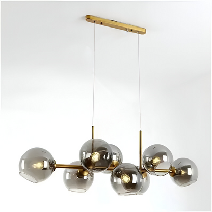 Lustra cu Glob, MODEST Grand, 8xE27, Auriu, Metal