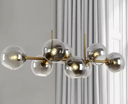Lustra cu Glob, MODEST Grand, 8xE27, Auriu, Metal