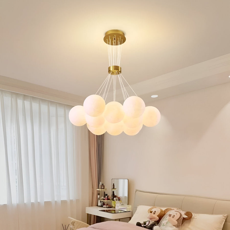 Lustra MODERNA LOFT Bagliore, Glob, 11xE27, Inaltime Reglabila, Auriu