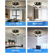 Lustra LED VERTEX HELIX, 65W, lumina Rece/Calda/Neutra, Negru