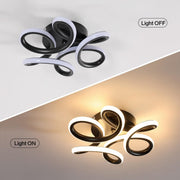 Lustra LED VERTEX HELIX, 65W, lumina Rece/Calda/Neutra, Negru