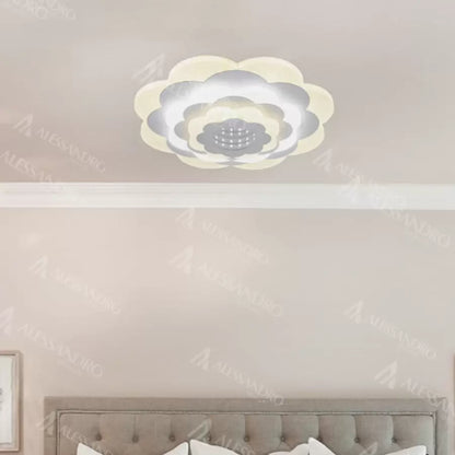 Lustra LED NEXA 3D, 20W, Diametru 24cm, lumina Rece/Calda/Neutra, Alb