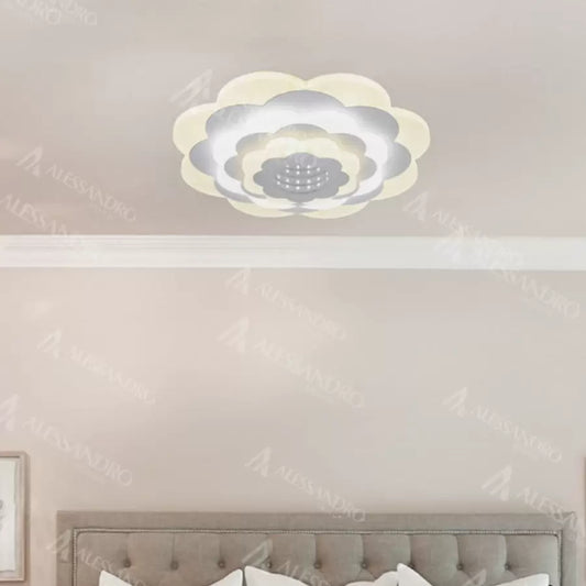Lustra LED NEXA 3D, 20W, Diametru 24cm, lumina Rece/Calda/Neutra, Alb