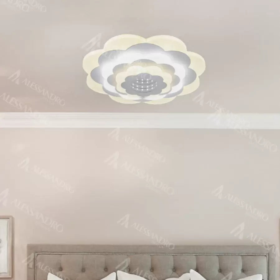 Lustra LED NEXA 3D, 20W, Diametru 24cm, lumina Rece/Calda/Neutra, Alb