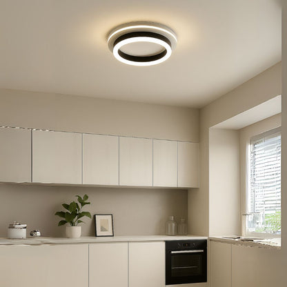 Lustra LED MODERNA 25W, Diametru 20cm, Rotunda, lumina Rece/Calda/Neutra, Negru