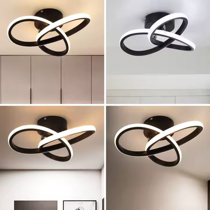 Lustra LED VERTEX Infinitum 13W, Lumina Rece/Calda/Neutra, Negru