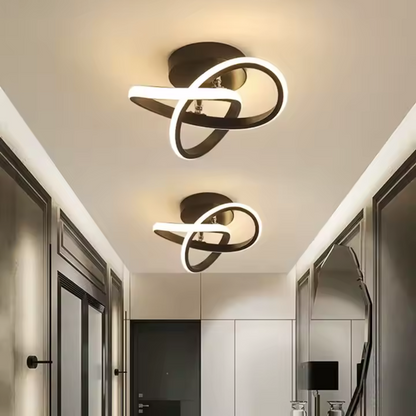 Lustra LED VERTEX Infinitum 13W, Lumina Rece/Calda/Neutra, Negru