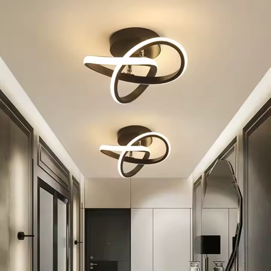 Lustra LED VERTEX Infinitum 13W, Lumina Rece/Calda/Neutra, Negru