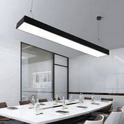 Lustra LED suspendata DARIN, 120cm, 23W, Inaltime Reglabila, Lumina Rece, Negru