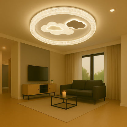 Lustra LED SKYForma Starry, 61W, lumina Rece/Calda/Neutra, Negru