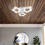 Lustra LED STELARIUM 17W, 3 Stelute, lumina Rece, Alb