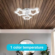 Lustra LED STELARIUM 17W, 3 Stelute, lumina Rece, Alb