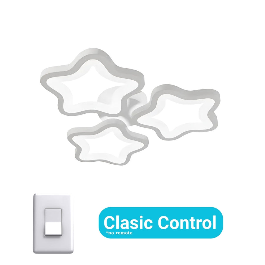 Lustra LED STELARIUM 17W, 3 Stelute, lumina Rece, Alb