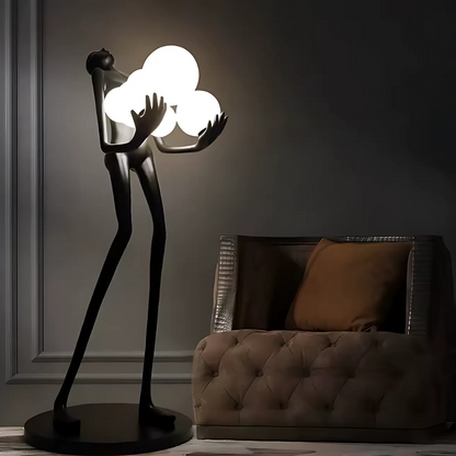 Lampadar Living Eleganza, 6x G9, Negru