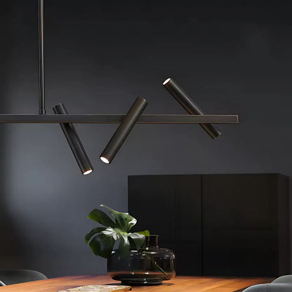 Lustra LED  Harman, 23W, 6 Surse, Lumina Neutra, Negru