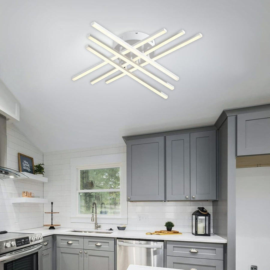Lustra LED GIO, 81W, Lumina Rece/Clada/Neutra, Alb