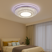 Lustra LED cu telecomanda MIRALUX RGB, 62W, lumina Albastra/Rece/Neutra/Calda, Dimabila, Alb