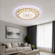Lustra LED cu telecomanda DAVIDE RGB 62W, lumina Albastra/Rece/Calda, Dimabila, Alb