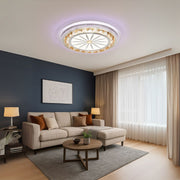 Lustra LED cu telecomanda DAVIDE RGB 62W, lumina Albastra/Rece/Calda, Dimabila, Alb