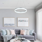 Lustra LED cu telecomanda ANINA 34W, lumina Rece/Calda/Neutra, Dimabila, Alb, Inaltime Reglabila
