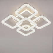 Lustra LED Astrid cu Telecomanda, 134W, Dimabil, Alb