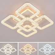 Lustra LED Astrid cu Telecomanda, 134W, Dimabil, Alb