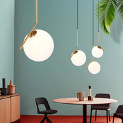 Lustra LOFT Haven, 1x E27, Alb Auriu, Metal, Inaltime Reglabila, Modern
